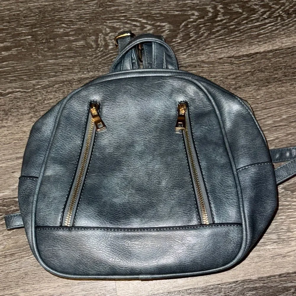 Target Charcoal Leather Backpack